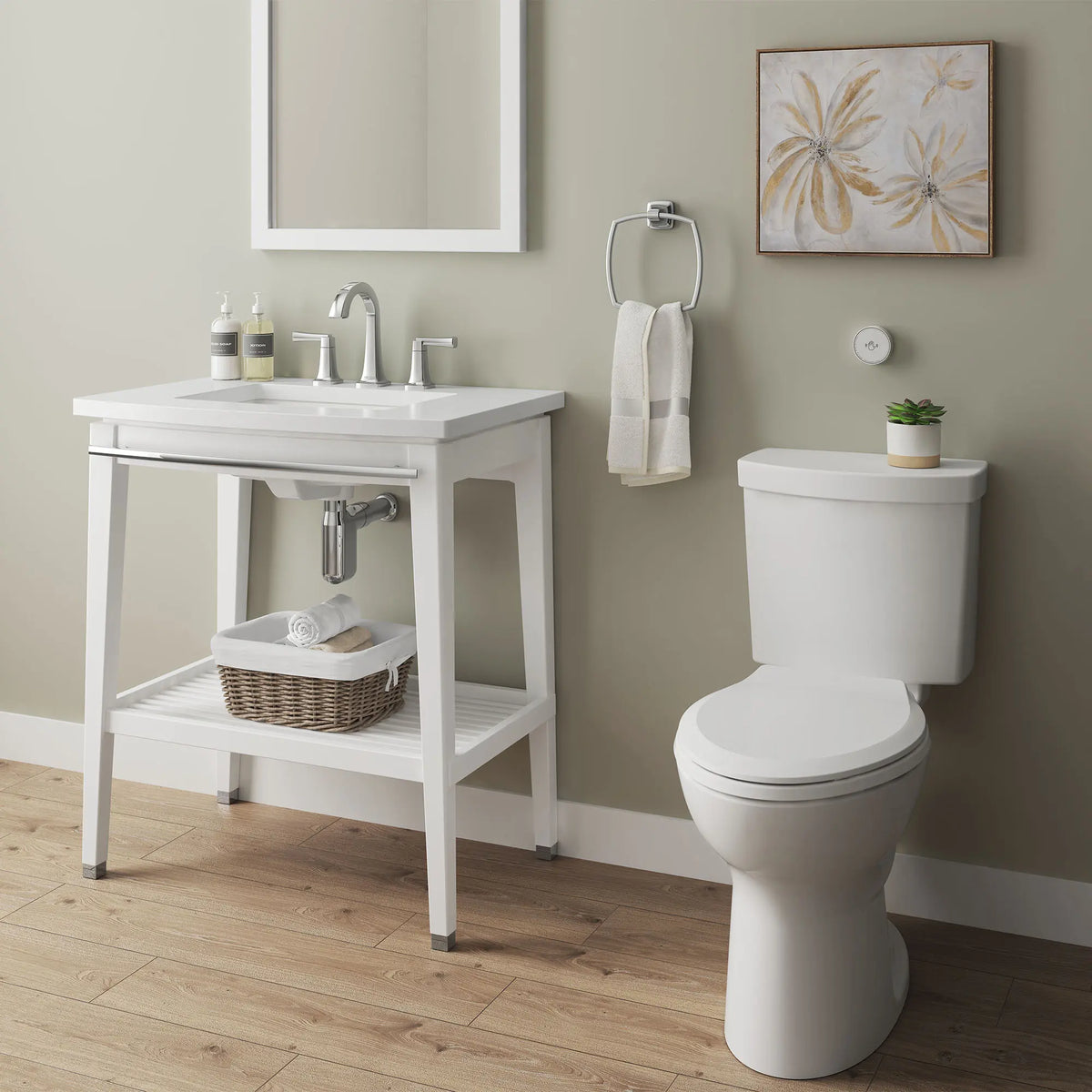 American Standard Cadet Touchless Chair Height Elongated Toilet Less Seat - details