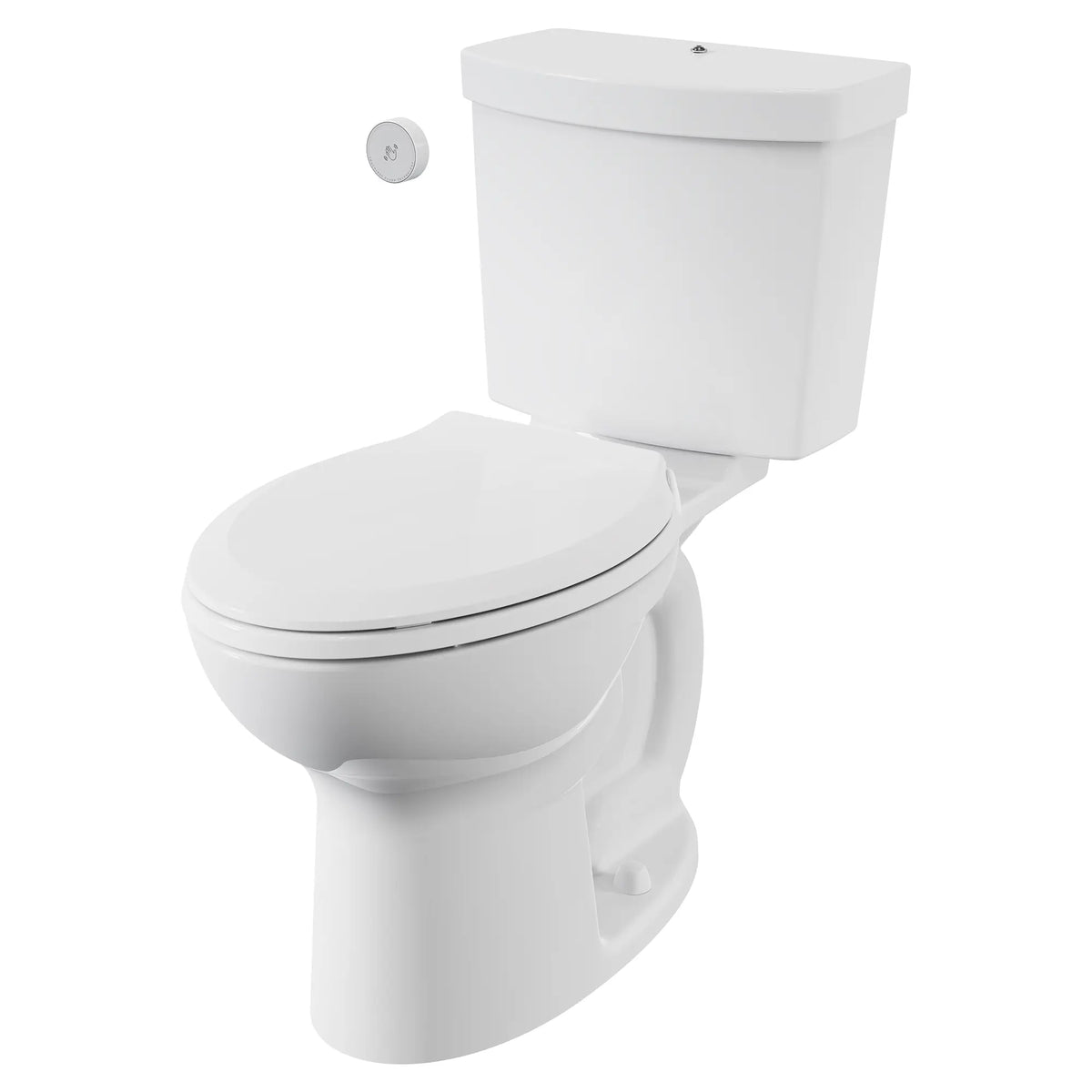 American Standard Cadet Touchless Chair Height Elongated Toilet with Locking Device - Less Seat - details
