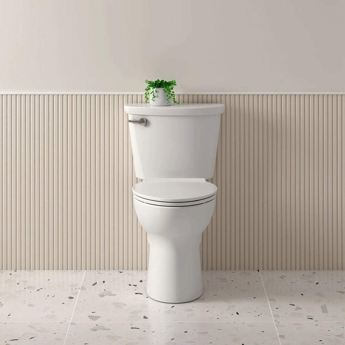 American Standard Cadet PRO Two-Piece 1.6 gpf/6.0 Lpf Compact Chair Height Elongated Toilet Less Seat - details