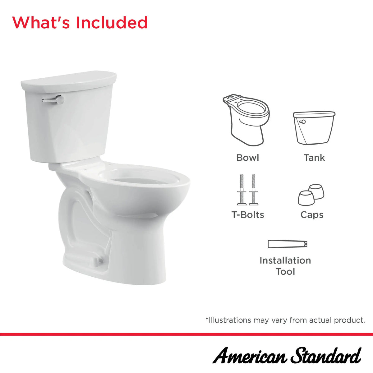 American Standard Cadet PRO Two-Piece 1.28 gpf/4.8 Lpf Compact Chair Height Elongated 14-Inch Rough Toilet Less Seat - details