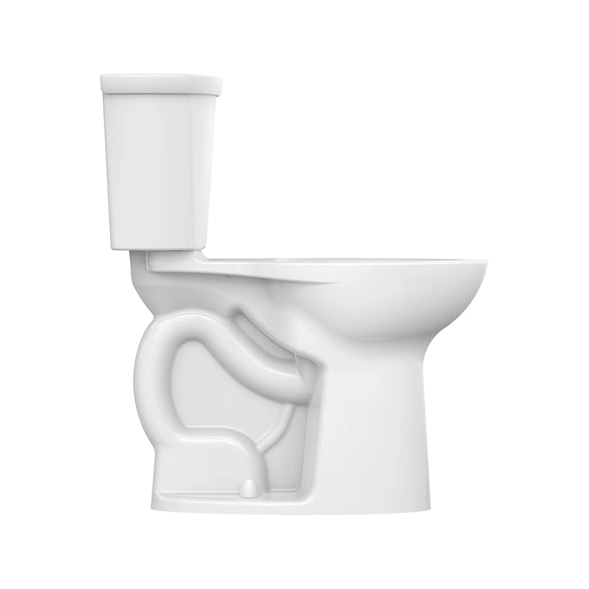 American Standard Cadet PRO Two-Piece 1.28 gpf/4.8 Lpf Extra Tall Height Elongated Right-Hand Trip Lever Toilet Less Seat - details