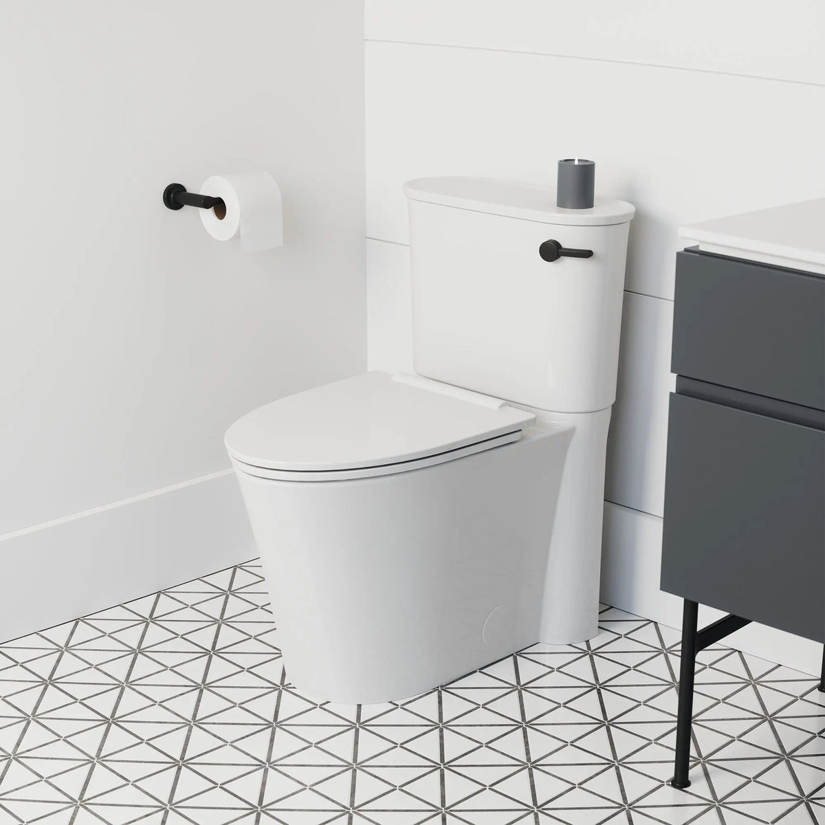 American Standard Studio S Concealed Trapway 1.28 gpf/4.8 Lpf Right-Hand Trip Lever Chair Height Elongated Toilet With Slow Close Seat - details