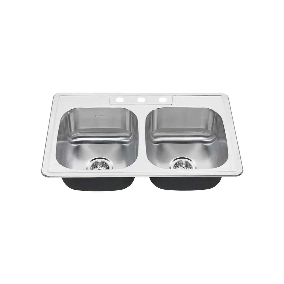 American Standard Colony 33 x 22-Inch Stainless Steel 3-Hole Top Mount Double-Bowl ADA Kitchen Sink - product view
