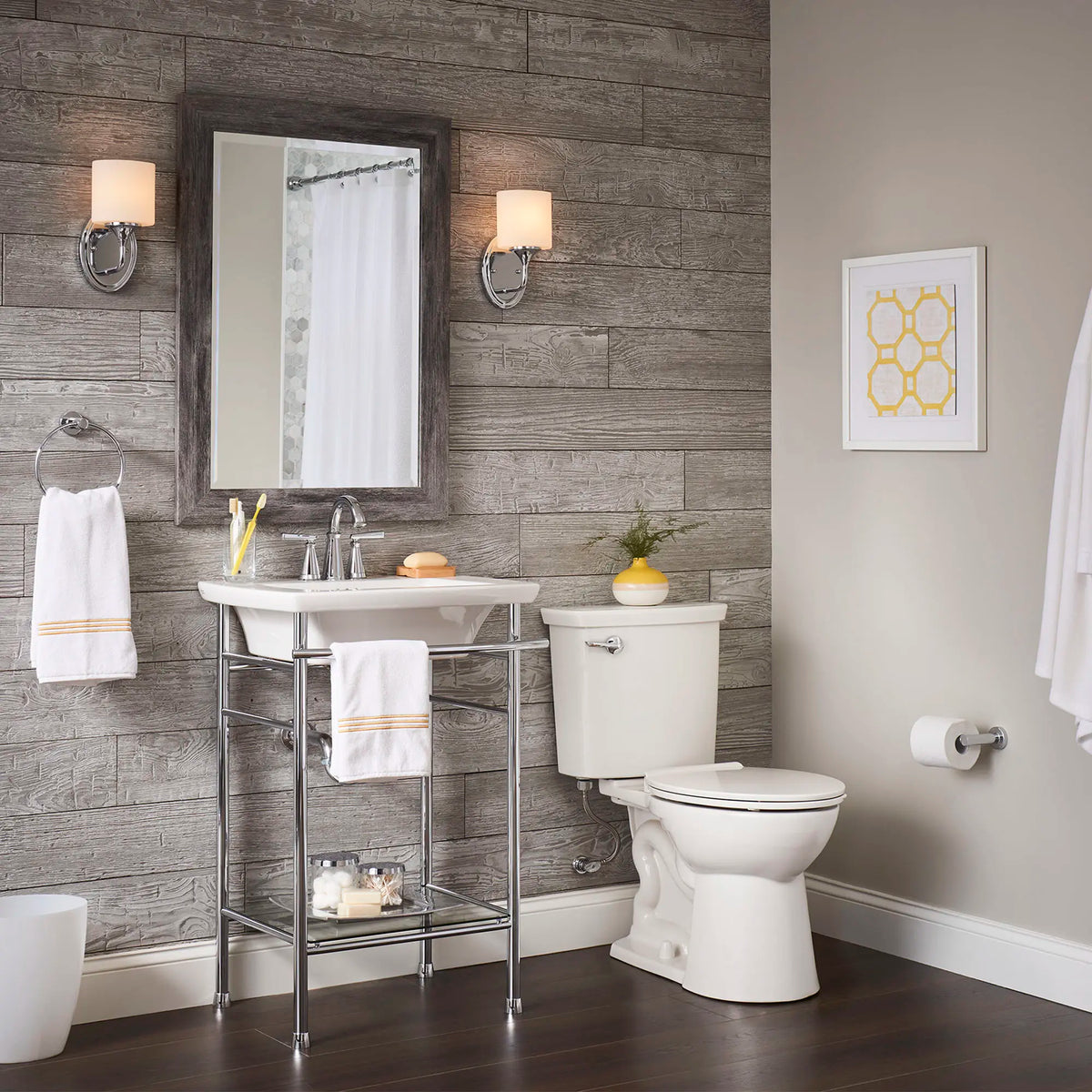 American Standard VorMax Two-Piece 1.0 gpf/3.8 Lpf Chair Height Elongated Toilet Less Seat - details