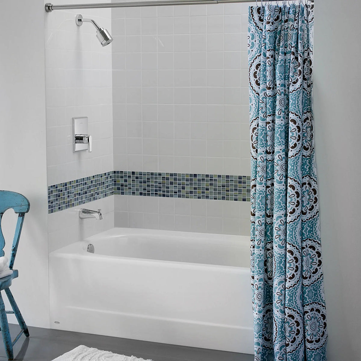 American Standard Princeton Americast 60 x 30-Inch Integral Apron Bathtub With Left-Hand Outlet - details
