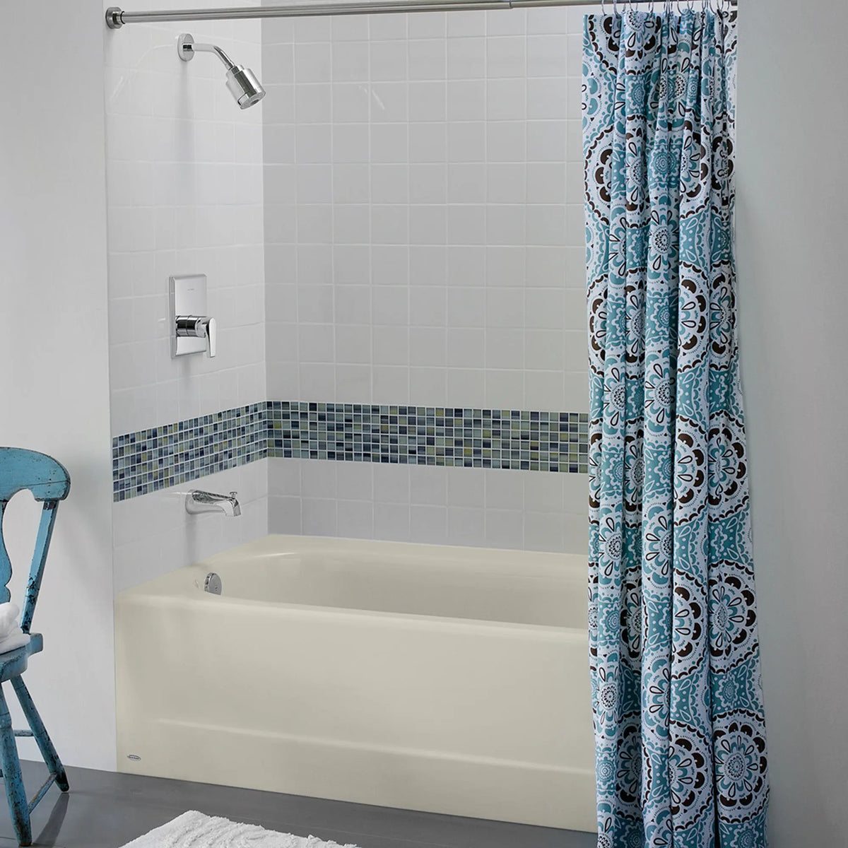 American Standard Princeton Americast 60 x 30-Inch Integral Apron Bathtub With Left-Hand Outlet - details