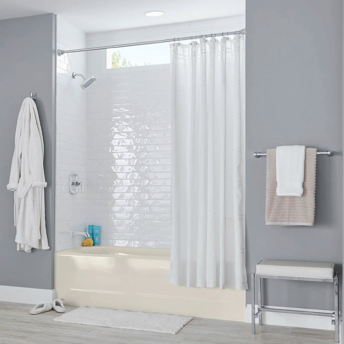 American Standard Princeton Americast 60 x 30-Inch Integral Apron Bathtub With Left-Hand Outlet - details