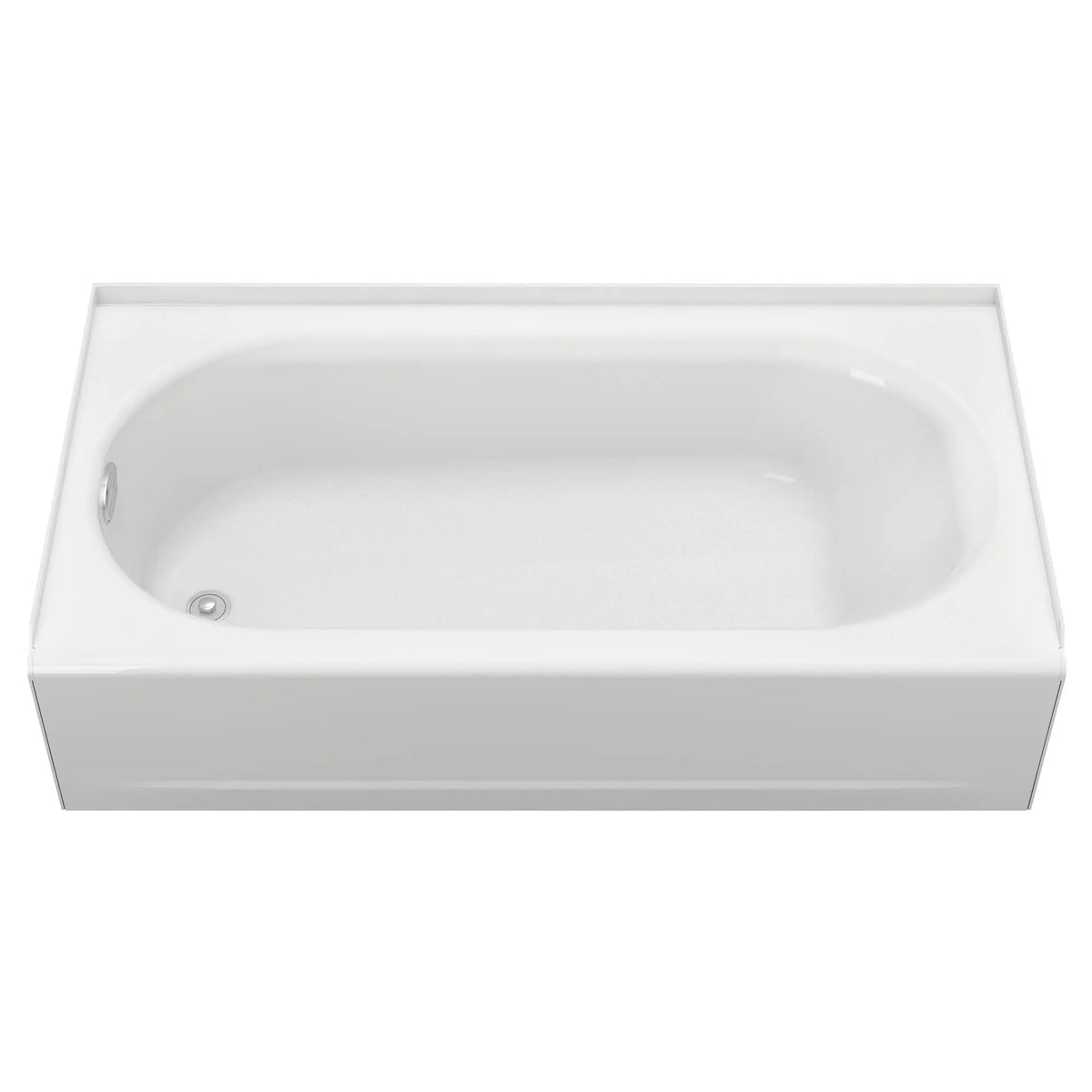 American Standard Princeton Americast 60 x 30-Inch Integral Apron Bathtub Left-Hand Outlet With Integral Drain 2390202ICH - details
