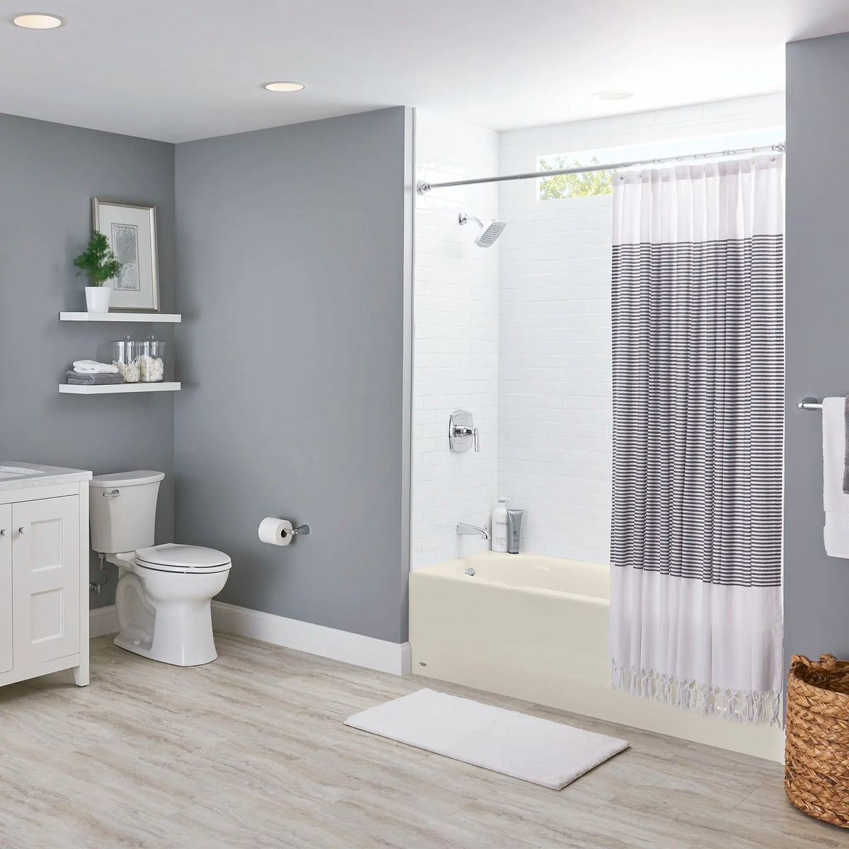American Standard Princeton Americast 60 x 30-Inch Integral Apron Bathtub Above Floor Rough with Left-Hand Outlet - details