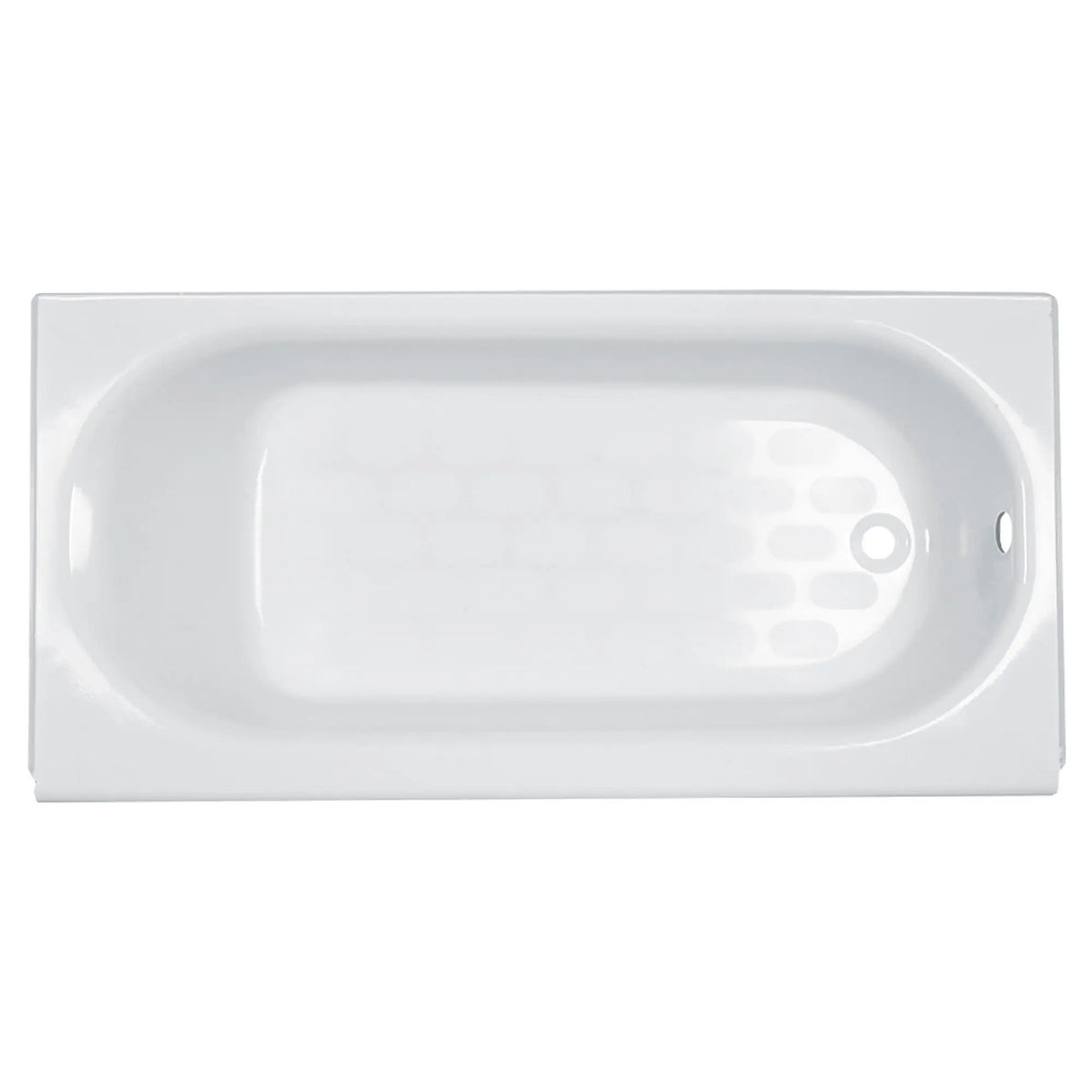 American Standard Princeton Americast 60 x 34-Inch Integral Apron Bathtub Above Floor Rough Right-Hand Outlet with Luxury Ledge - White