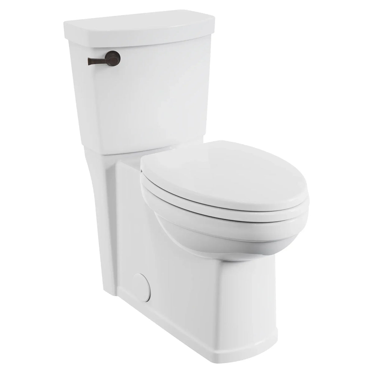 American Standard Estate Skirted Two-Piece 1.28 gpf/4.8 Lpf Chair Height Elongated Toilet With Seat - details