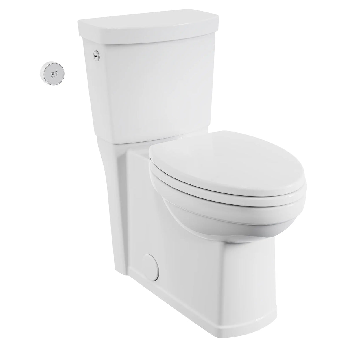 American Standard Estate Touchless Skirted Two-Piece 1.28 gpf/4.8 Lpf Chair Height Elongated Toilet With Seat - White