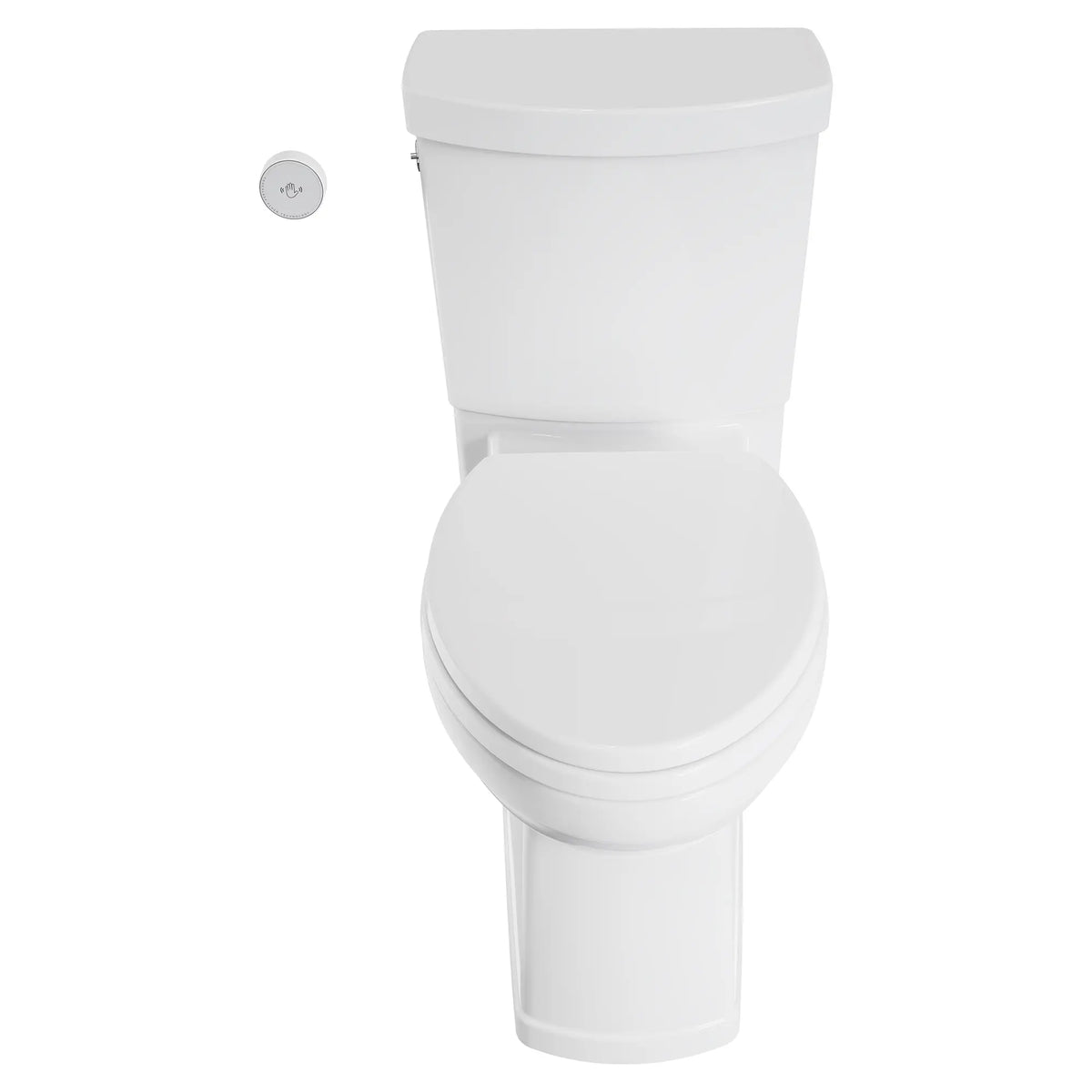 American Standard Estate Touchless Skirted Two-Piece 1.28 gpf/4.8 Lpf Chair Height Elongated Toilet With Seat - details