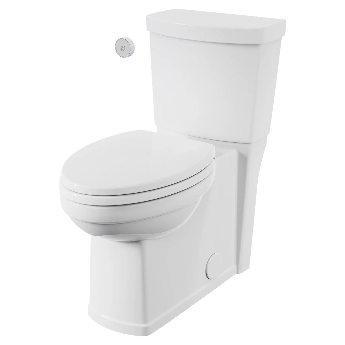 American Standard Estate Touchless Skirted Two-Piece 1.28 gpf/4.8 Lpf Chair Height Elongated Toilet With Seat - details