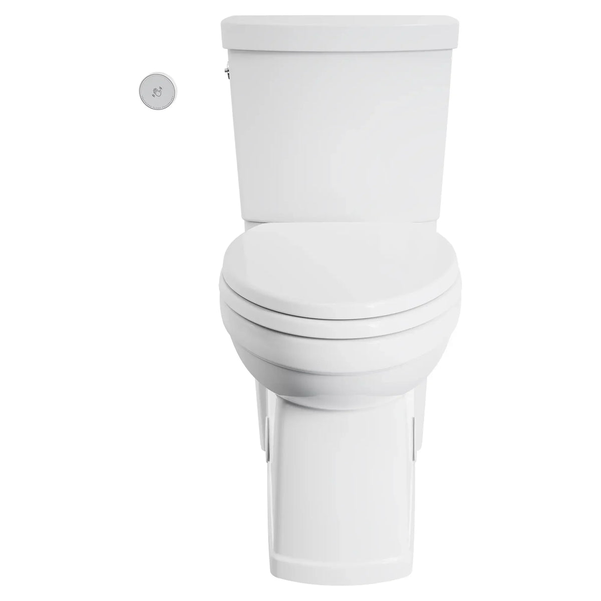 American Standard Estate Touchless Skirted Two-Piece 1.28 gpf/4.8 Lpf Chair Height Elongated Toilet With Seat - details