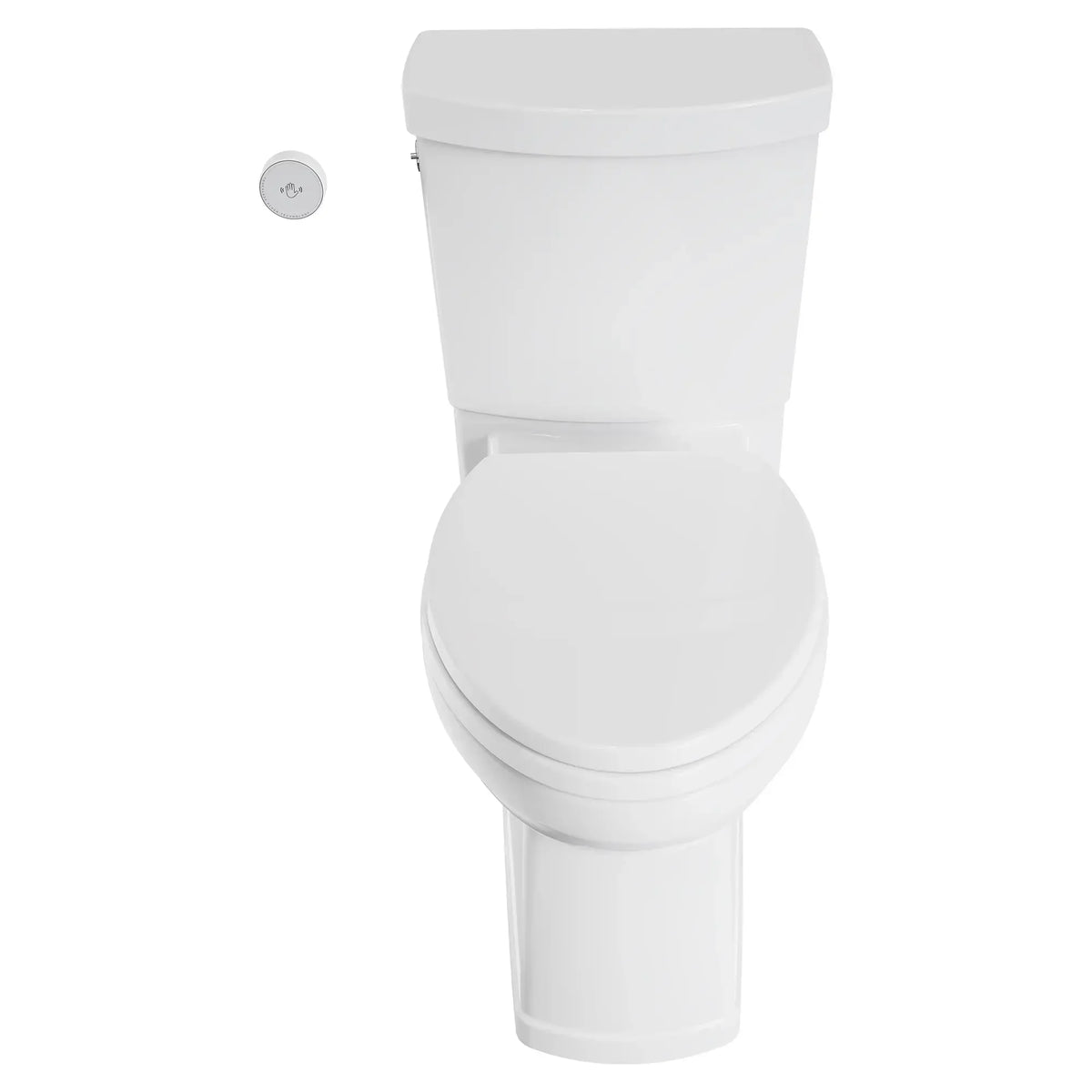 American Standard Estate Touchless Skirted Two-Piece 1.28 gpf/4.8 Lpf Chair Height Elongated Toilet With Seat - details