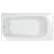 American Standard Cambridge Americast 60 x 32-Inch Integral Apron Bathtub With Left-Hand Outlet - White