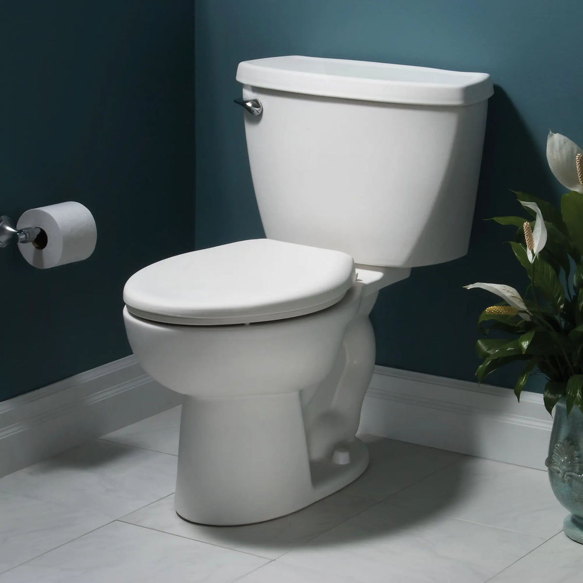 American Standard Cadet Two-Piece Pressure Assist 1.1 gpf/4.2 Lpf Elongated EverClean Toilet - details