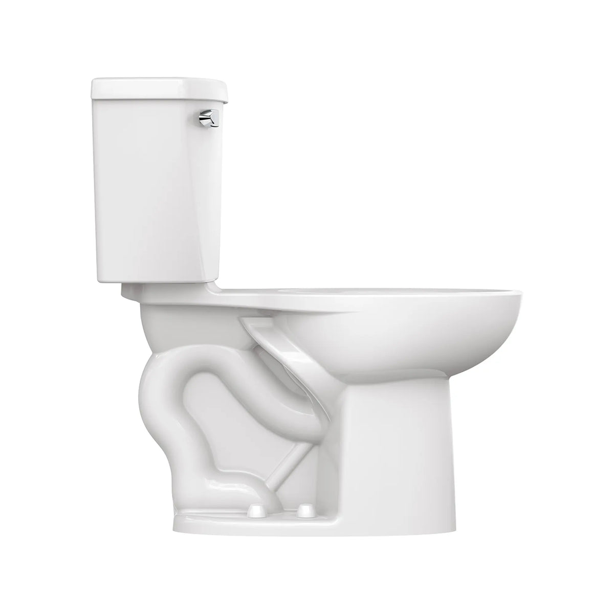 American Standard Cadet Two-Piece Pressure Assist 1.6 gpf/6.0 Lpf Chair Height Elongated EverClean Toilet - details