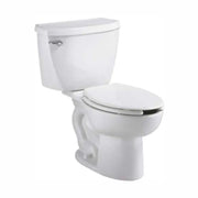 American Standard Cadet Two-Piece Pressure Assist 1.1 gpf/4.2 Lpf Chair Height Elongated EverClean Toilet - White