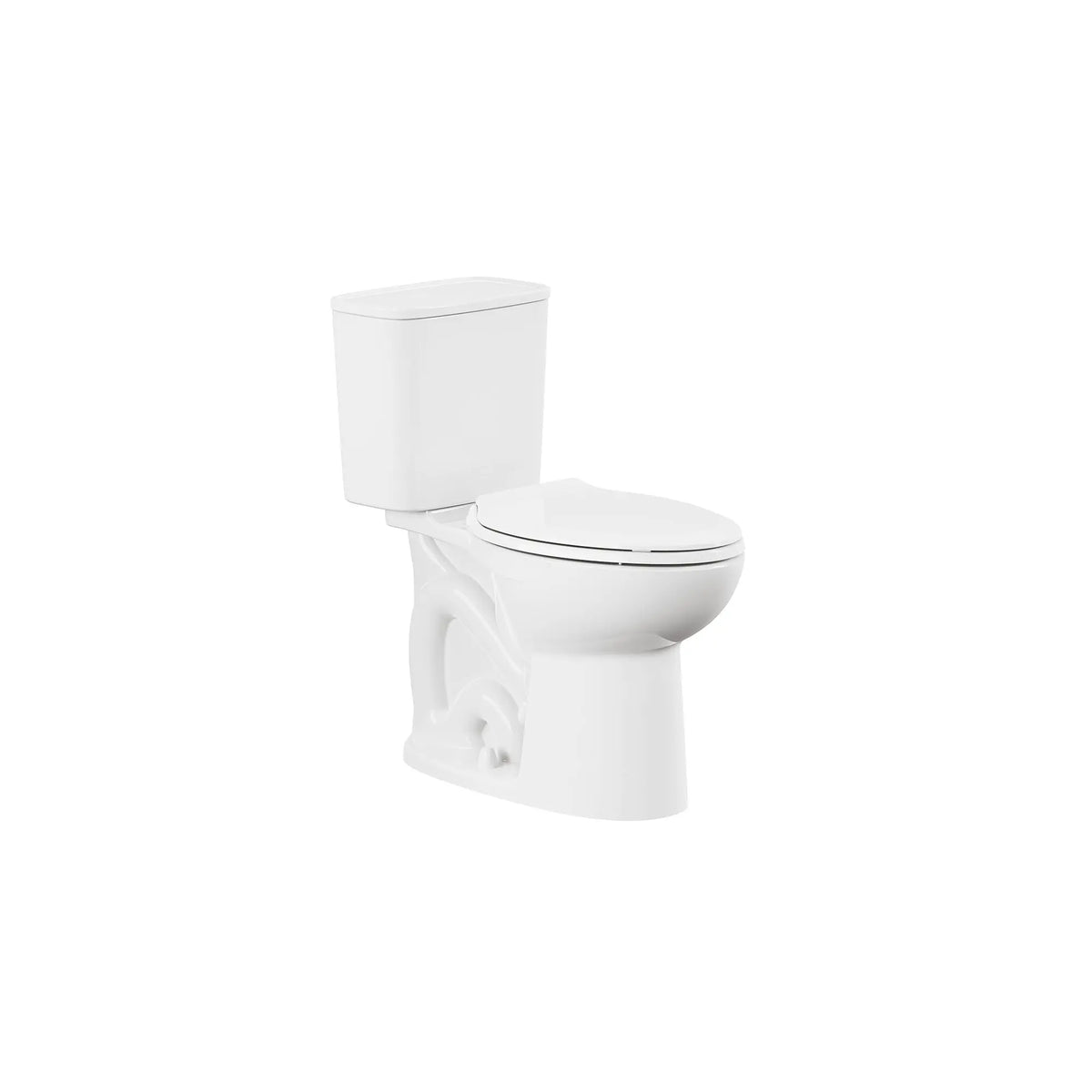 American Standard Aspirations EcoStrength Two-Piece 0.80 gpf/3.0 Lpf Chair Height Elongated Right-Hand Trip Lever Toilet Less Seat - product view