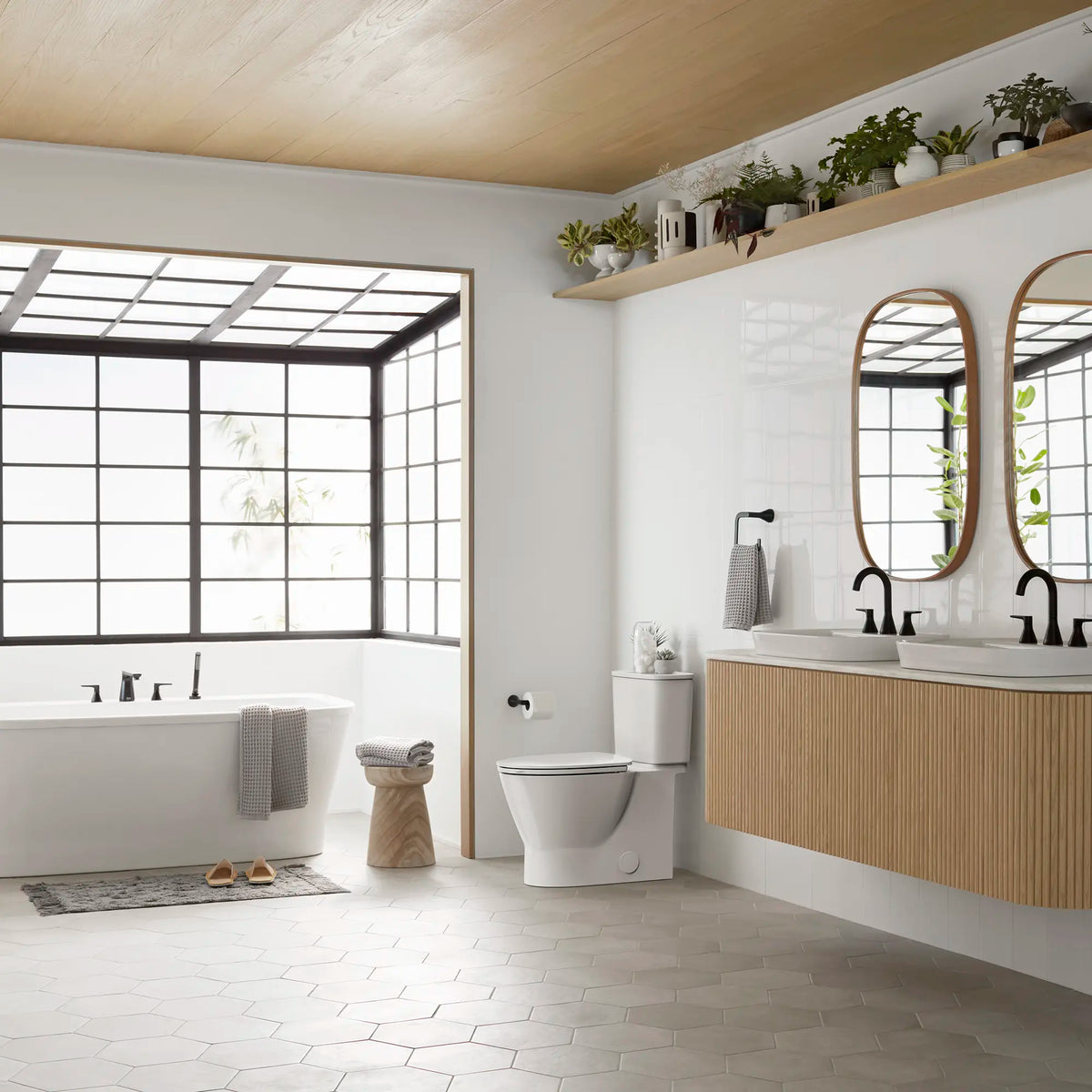 American Standard EcoStrength Aspiration Skirted Two-Piece 0.80 gpf/3.0 Lpf Chair-Height Elongated Toilet With Seat - details