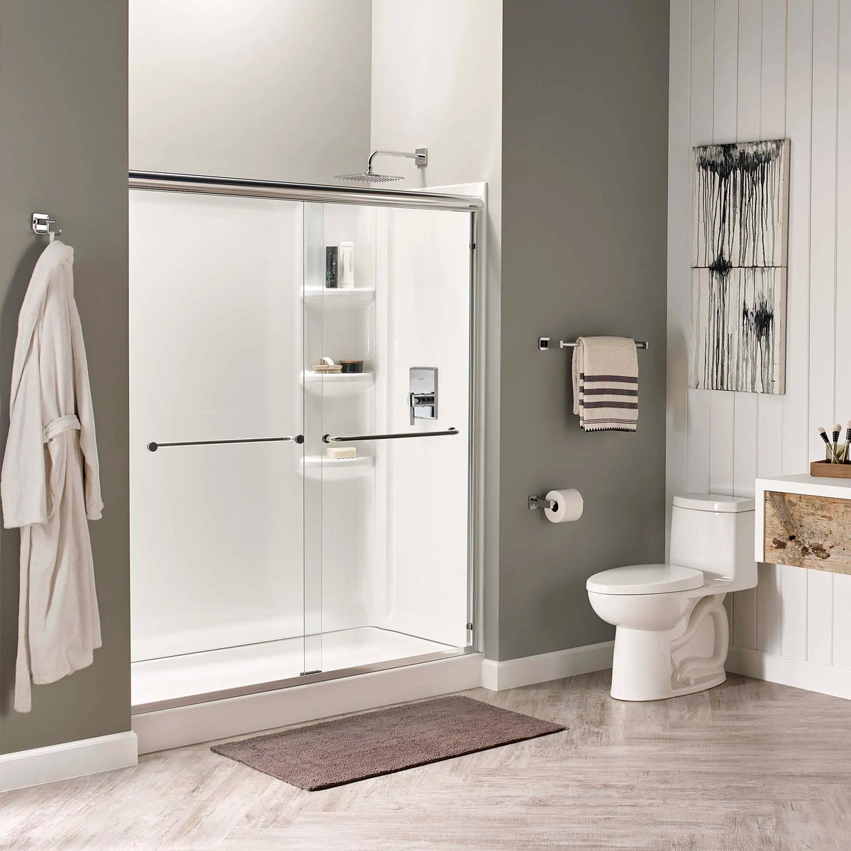American Standard Loft One-Piece 1.28 gpf/4.8 Lpf Chair Height Elongated Toilet With Seat - details
