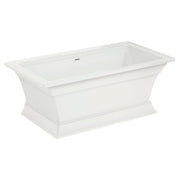 American Standard Town Square S 68 x 36-Inch Freestanding Bathtub Center Drain With Integrated Overflow 2546004 - White