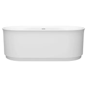 American Standard Studio S 68 x 34-Inch Freestanding Bathtub Center Drain With Integrated Overflow 2549004 - White