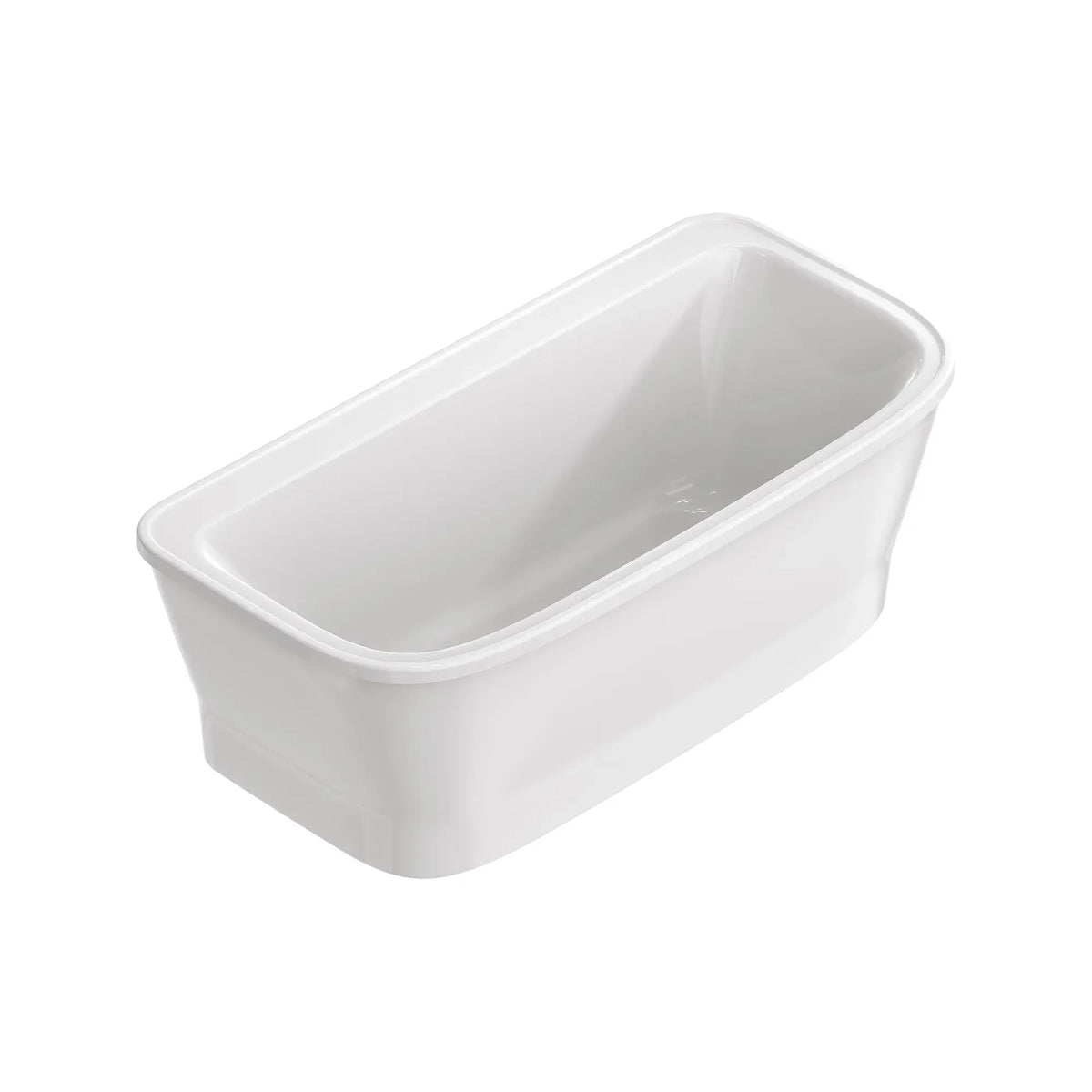 American Standard Aspirations 68 x 34-Inch Freestanding Bathtub With White Drain and Overflow - details
