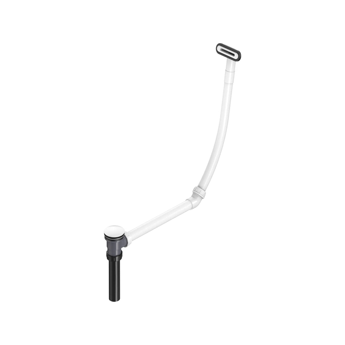 American Standard Aspirations 68 x 34-Inch Freestanding Bathtub With White Drain and Overflow - details