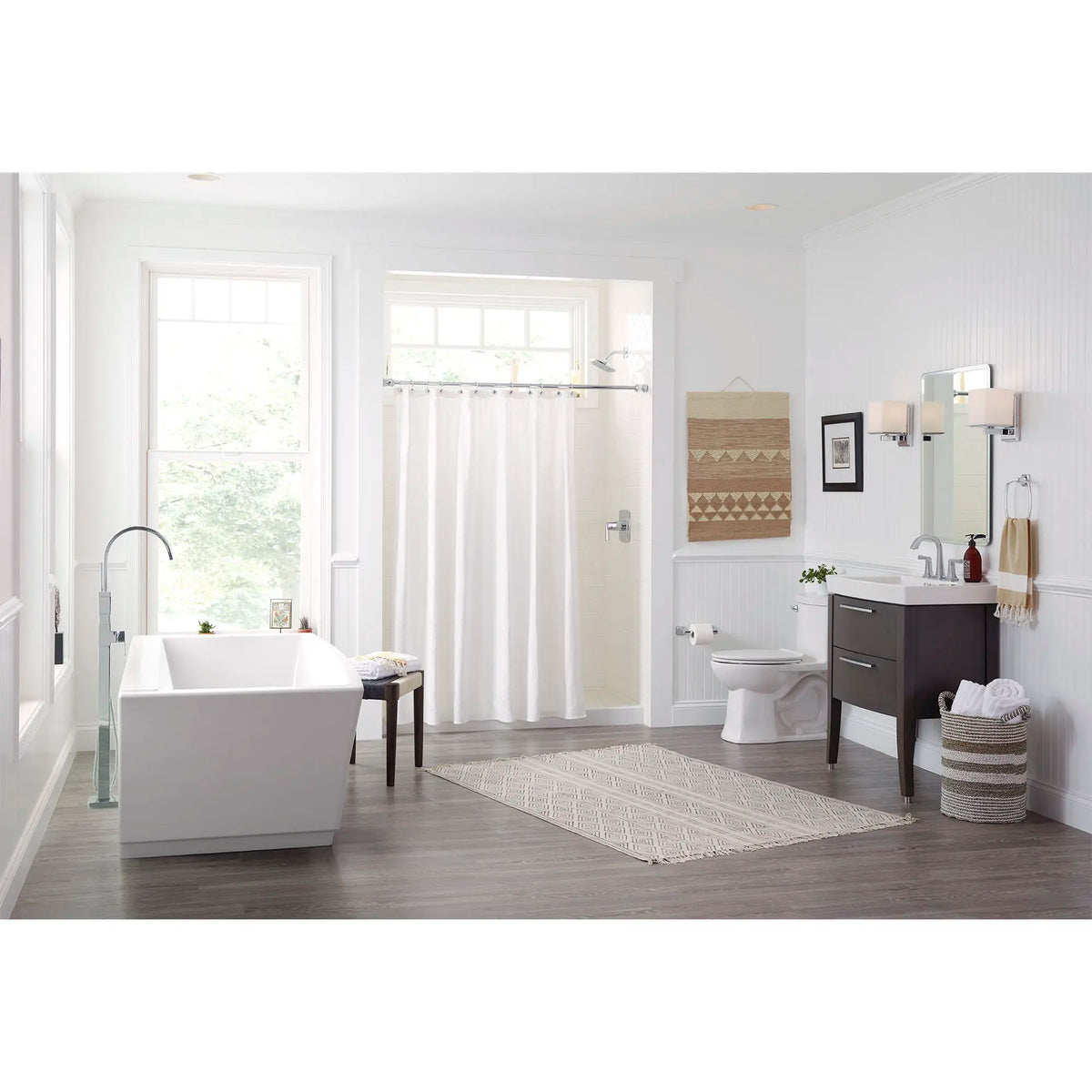 American Standard Townsend 68 x 36-Inch Freestanding Bathtub Center Drain With Integrated Overflow 2691004 - details