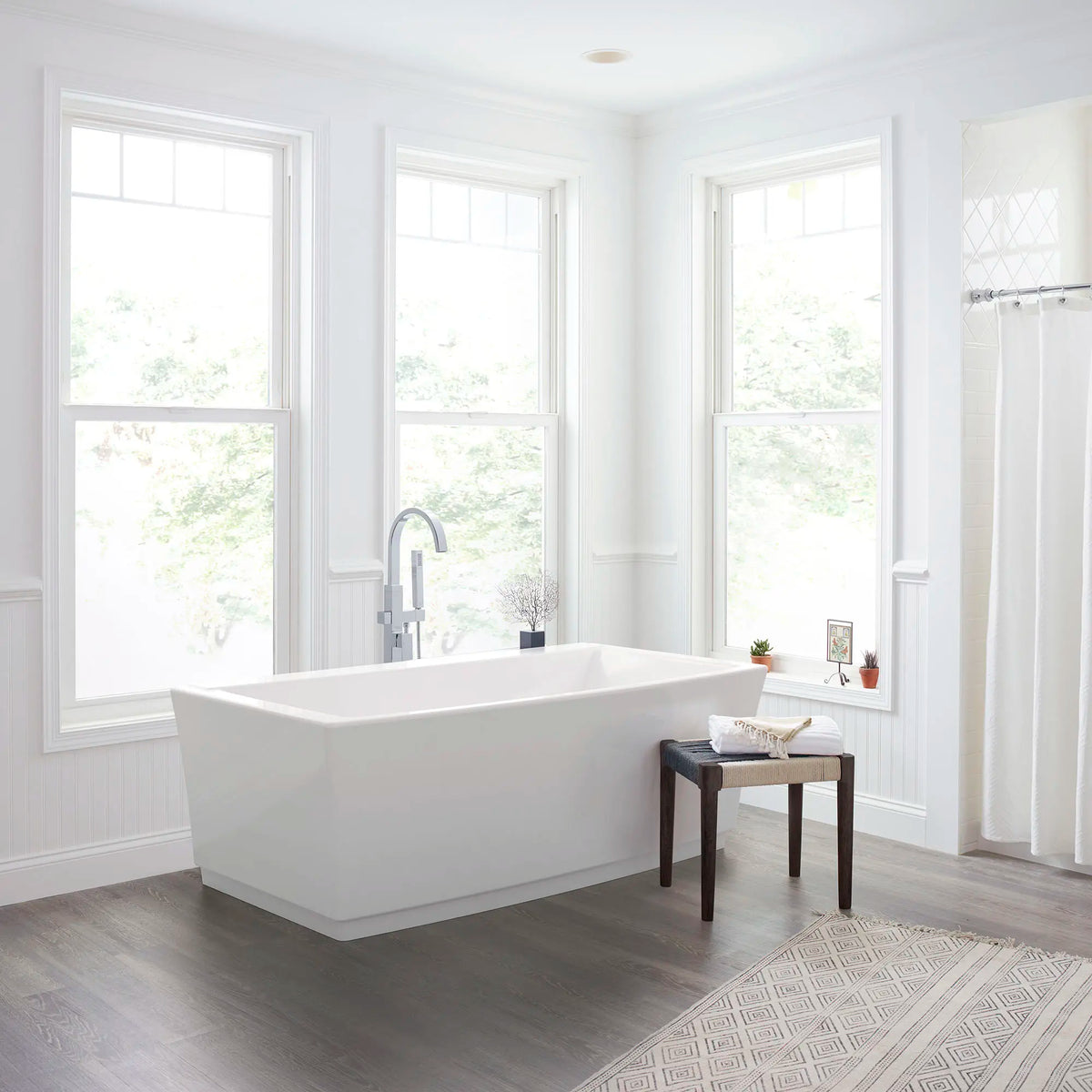 American Standard Townsend 68 x 36-Inch Freestanding Bathtub Center Drain With Integrated Overflow 2691004 - details