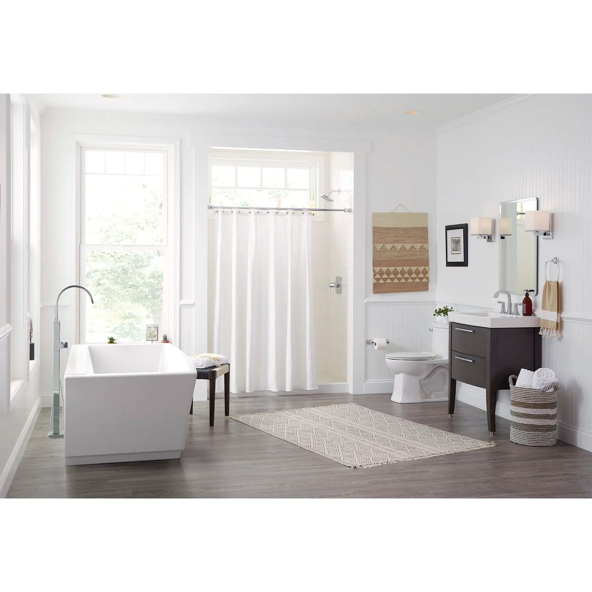 American Standard Sedona Loft 63 x 30-Inch Rectangle Freestanding Bathtub Center Drain With Integrated Overflow 2766034 - product view