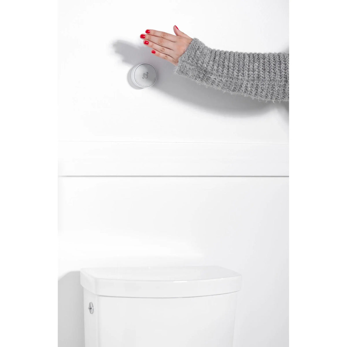 American Standard Studio Touchless Skirted Two-Piece 1.28 gpf/4.8 Lpf Chair Height Elongated Toilet with Seat - details