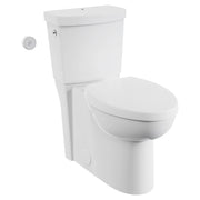 American Standard Studio Touchless Skirted Two-Piece 1.28 gpf/4.8 Lpf Chair Height Elongated Toilet with Seat and Locking Tank Lid - White