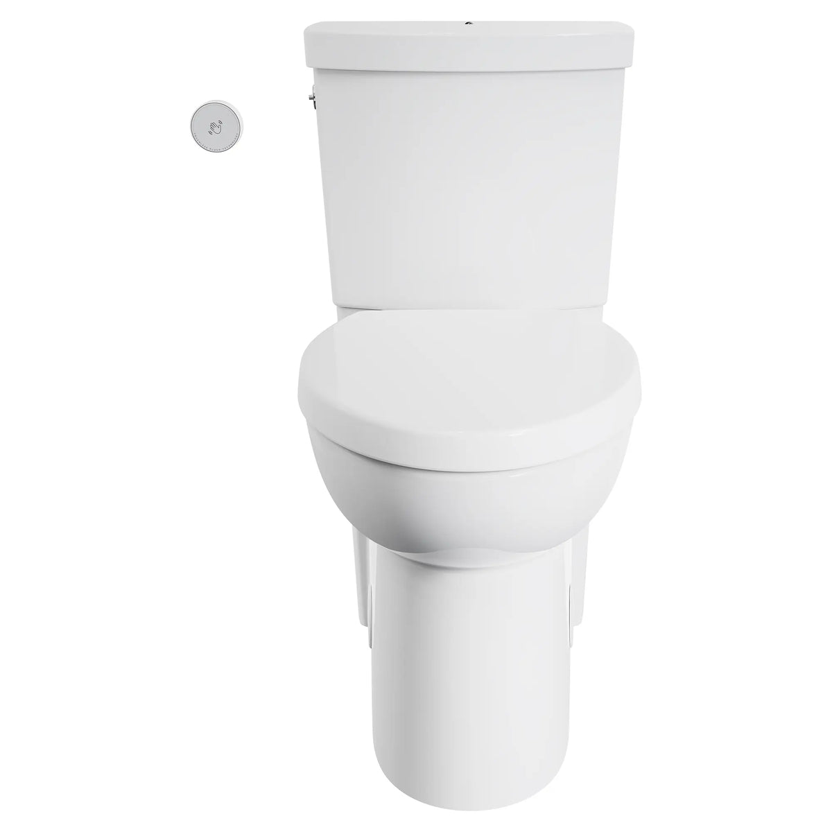 American Standard Studio Touchless Skirted Two-Piece 1.28 gpf/4.8 Lpf Chair Height Elongated Toilet with Seat and Locking Tank Lid - product view