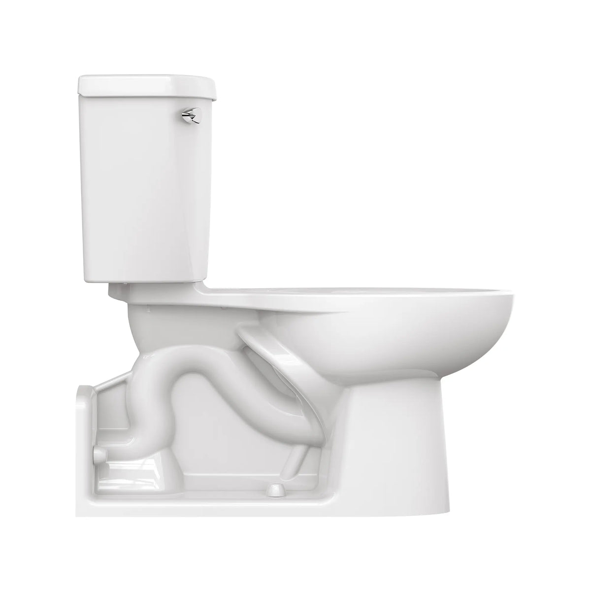 American Standard Yorkville Two-Piece Pressure Assist 1.6 gpf/6.0 Lpf Back Outlet Elongated EverClean Toilet - details