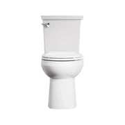 American Standard H2Optimum Two-Piece 1.1 gpf/4.2 Lpf Chair Height Elongated Toilet Less Seat - White