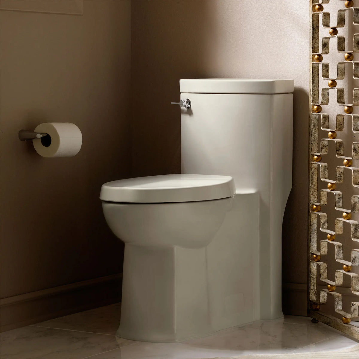 American Standard Boulevard One-Piece 1.28 gpf/4.8 Lpf Chair Height Elongated Toilet With Seat - details