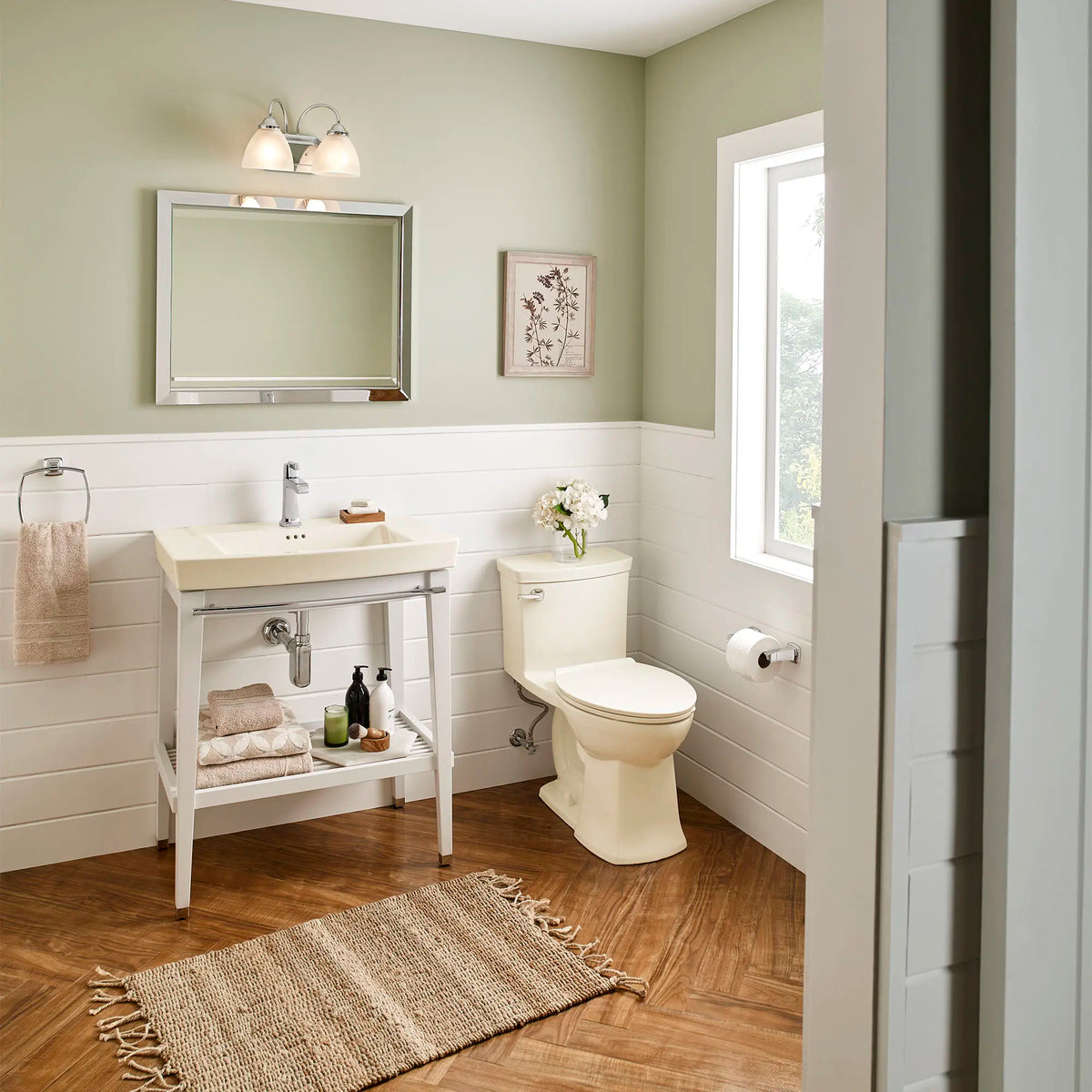 American Standard Townsend VorMax One-Piece 1.28 gpf/4.8 Lpf Chair Height Elongated Toilet with Seat - details