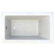 American Standard Studio 60 x 36-Inch Drop-In Soaking Bathtub With Zero Edge - White