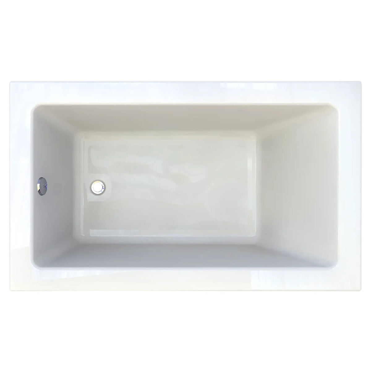 American Standard Studio 60 x 36-Inch Drop-In Soaking Bathtub With Zero Edge - White