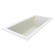 American Standard Studio 72 x 36-Inch Drop-In Soaking Bathtub with Zero Edge - White