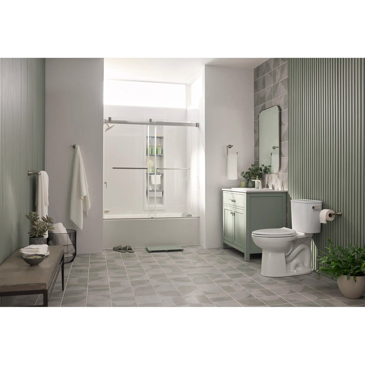 American Standard Aspirations 60 x 36-Inch Integral Apron Bathtub With Left-Hand Drain - details
