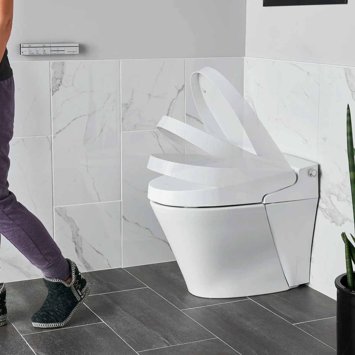 American Standard Advanced Clean 100 1.32 gpf/4.9 Lpf and 0.92 gpf/3.4 Lpf SpaLet Bidet Toilet - details