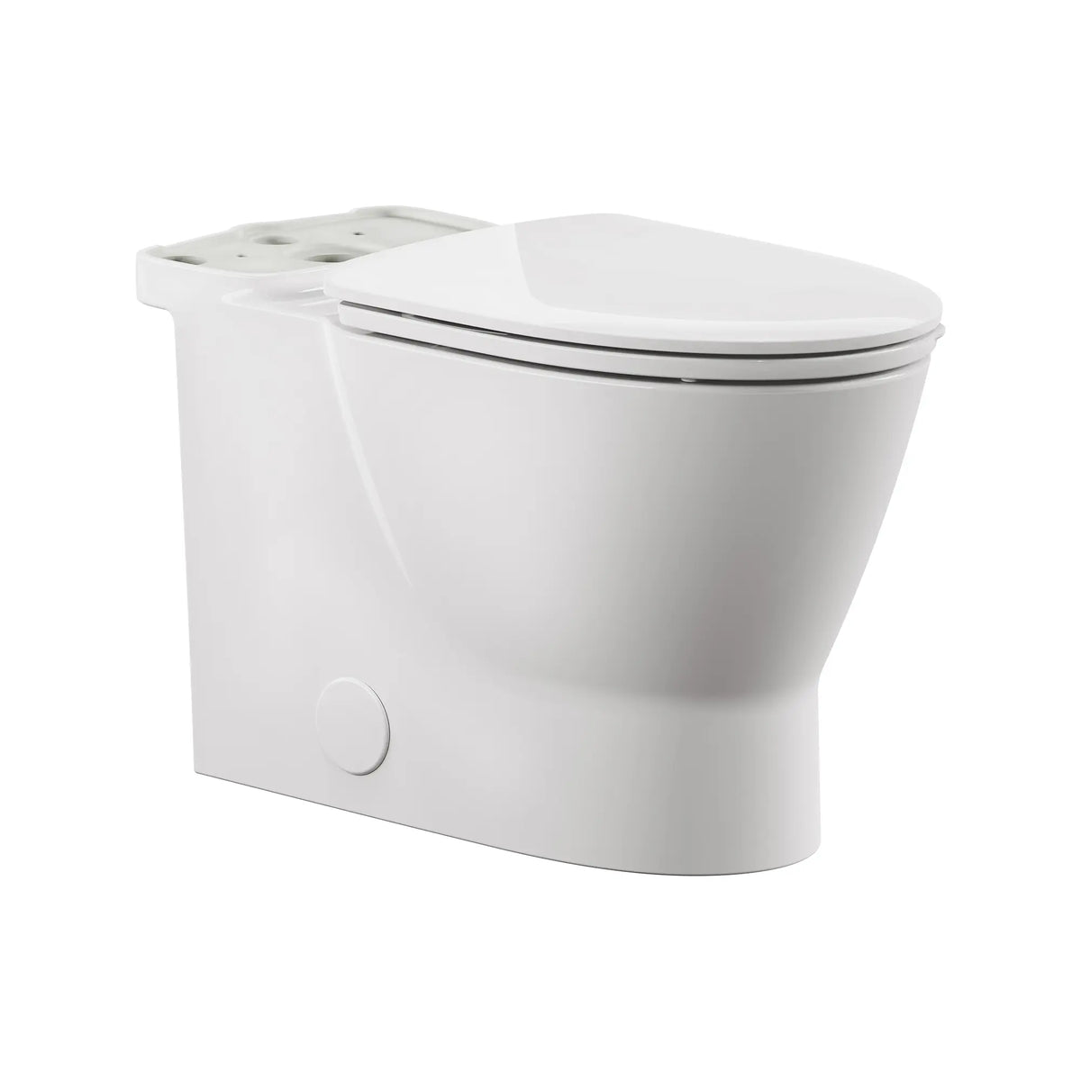 American Standard EcoStrength Aspiration Chair Height Elongated Bowl With Seat - White