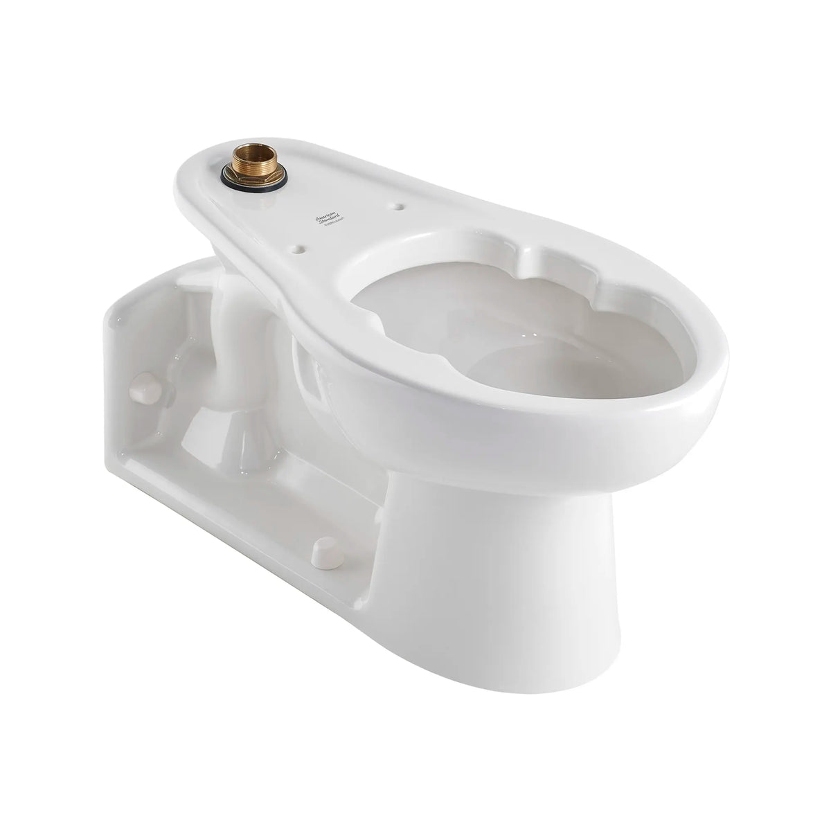 American Standard Priolo 1.1 - 1.6 gpf (4.2 - 6.0 Lpf) Top Spud Back Outlet Elongated EverClean Bowl With Bedpan Lugs - White