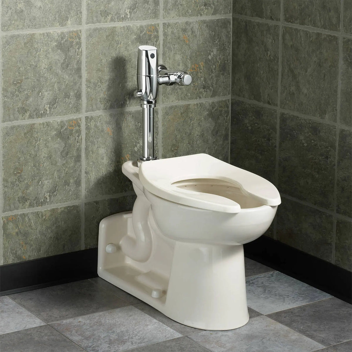 American Standard Priolo Floor-Mount, Back Outlet EverClean Bowl Less Seat - details