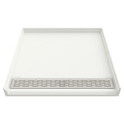 American Standard Townsend 38 x 38-Inch Single Threshold ADA Shower Base With Center Drain - Soft White